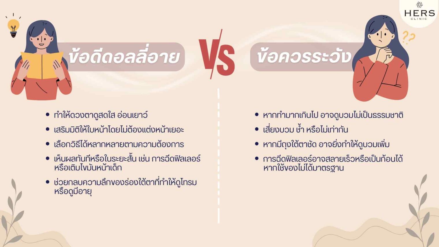 ข้อดีและข้อควรระวังของการทำ Dolly eye